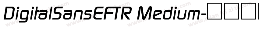 DigitalSansEFTR Medium字体转换